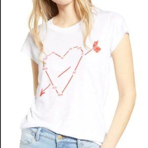 Zadig & Voltaire Skinny Constellation T-Shirt IN WHITE